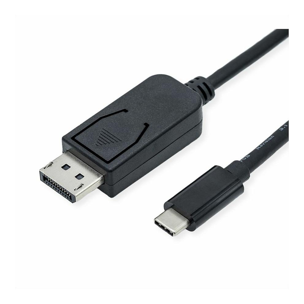 USB-C til DisplayPort-kabel ROLINE 11.04.5835 - 1 m, sort