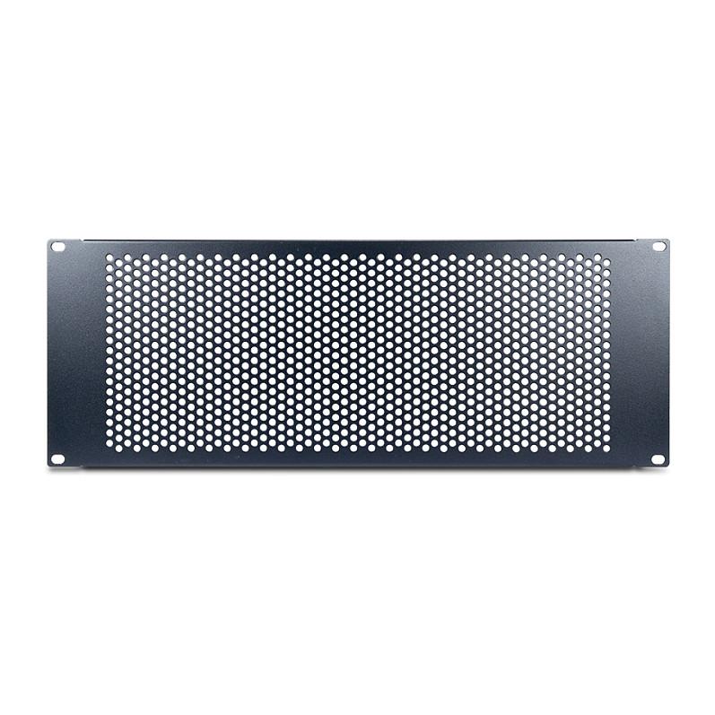 Perforeret blindpanel Inter-Tech IPC 19" 4 HE - RAL 9005