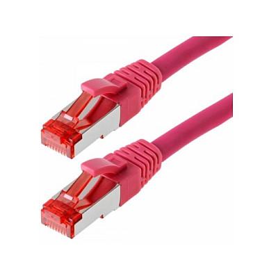 Patchkabel Helos Cat.6 GHMT AWG 27/7 - magenta 0,25 m