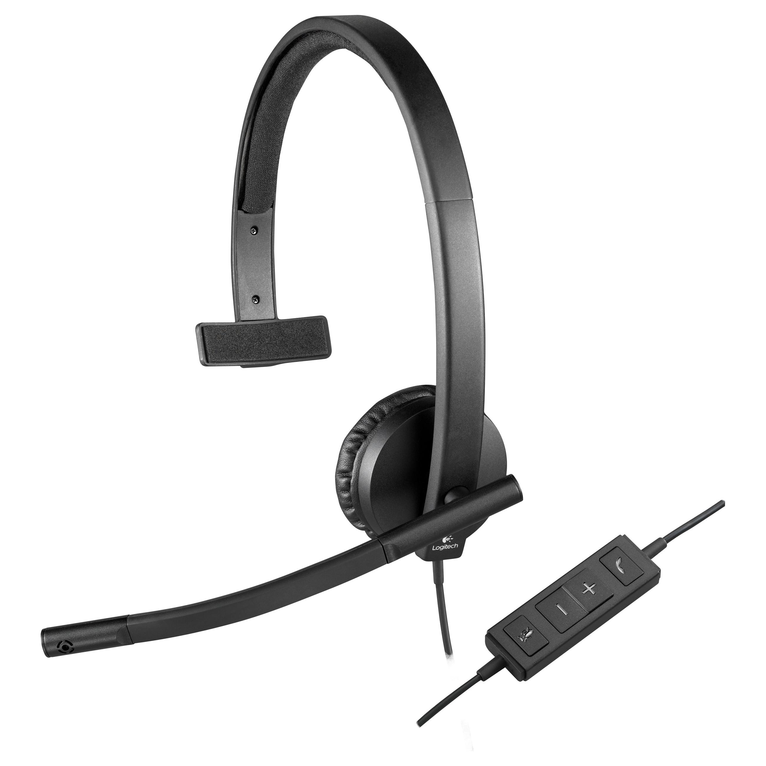 Logitech USB Headset H570e - Headset - på øret - kablet