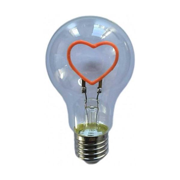 LED dekorationspære Synergy 21 E27 A60-heart