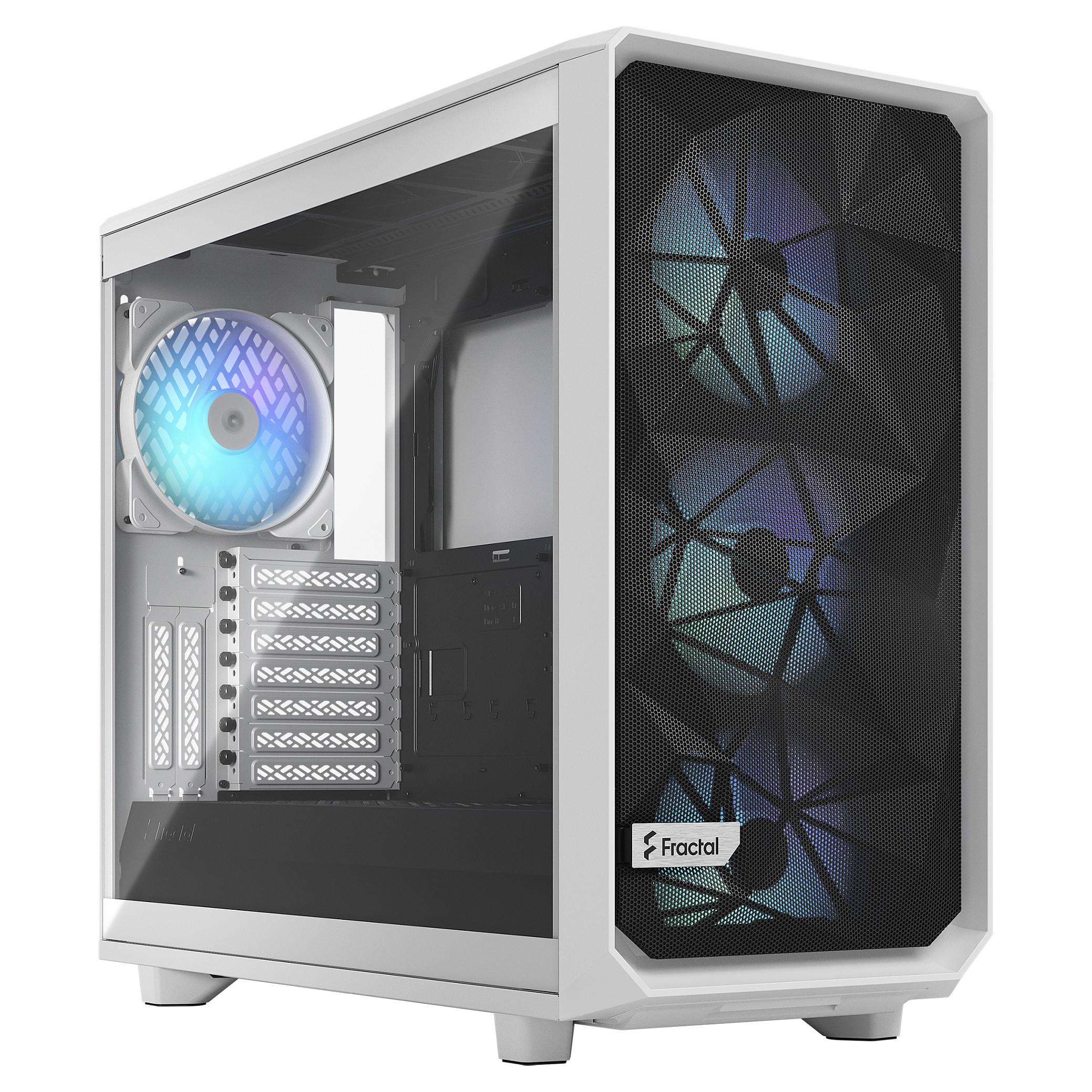 Fractal Design Meshify 2 RGB - White TG Clear Tint - Kabinet - Miditower - Hvid