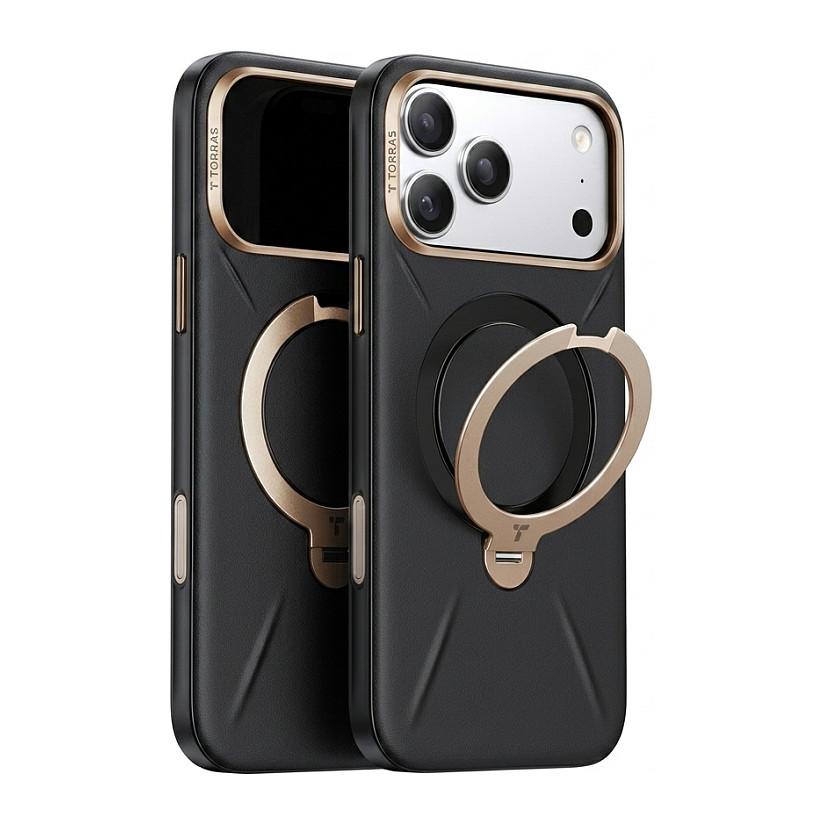 Torras Ostand Q3 Vegskin - obsidian black - iPhone 17 Pro Max