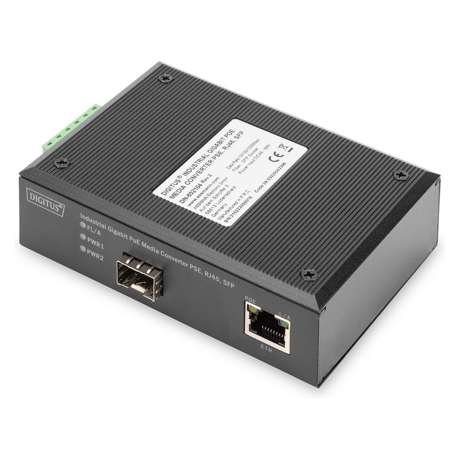 DIGITUS Professional DN-652104 Fibermedieomformer Ethernet Fast Ethernet Gigabit Ethernet