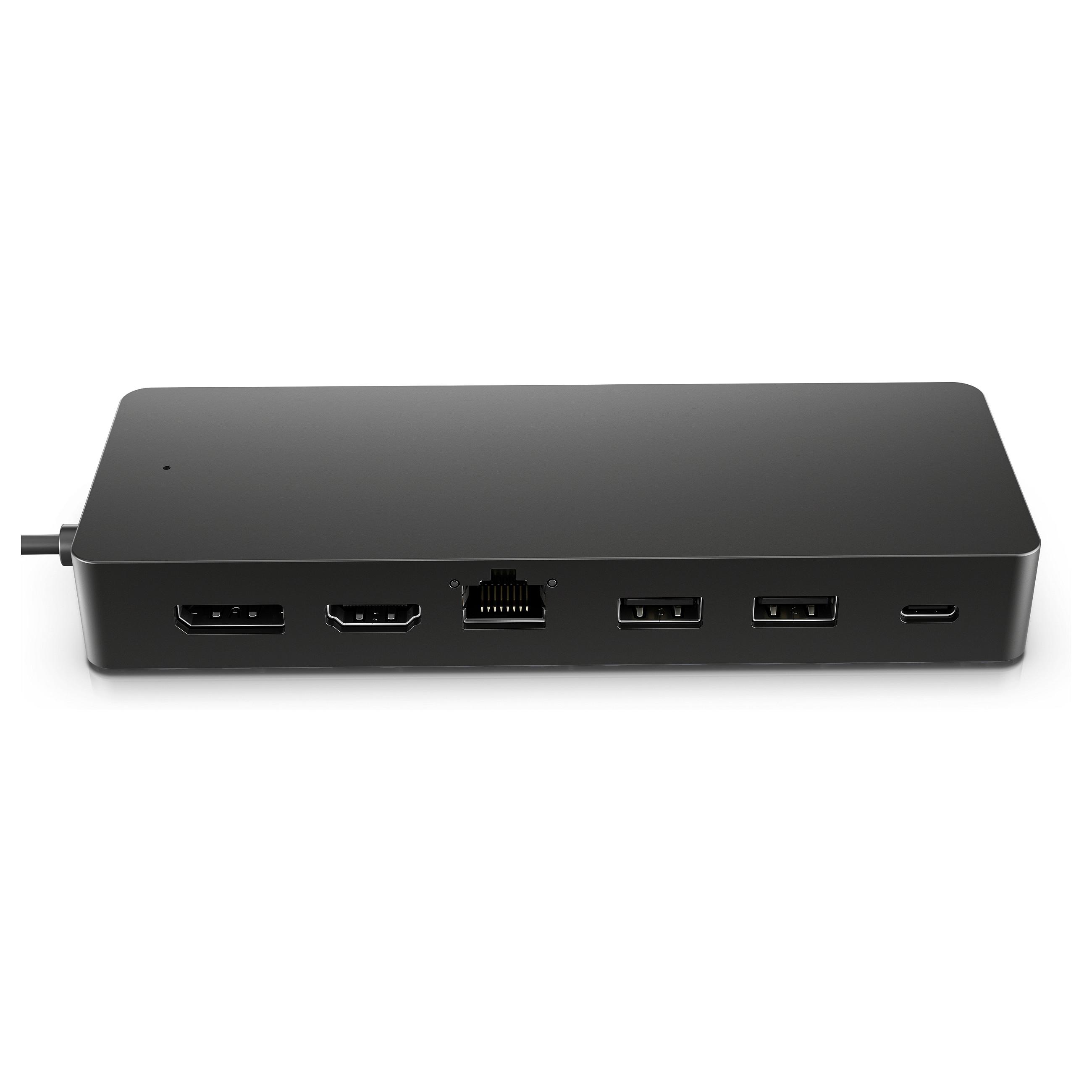 HP USB-C multiport-dockingstation - Universal hub med HDMI/DP, LAN og USB