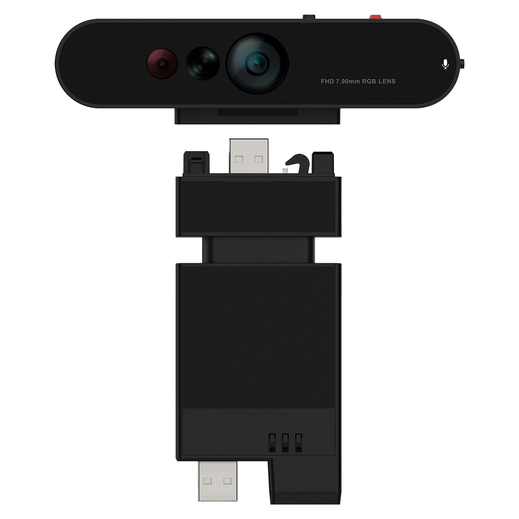 Lenovo ThinkVision MC60 (S) - Webcam - farve - 1920 x 1080 - 1080p - audio - USB 2.0 - MJPEG, YUY2