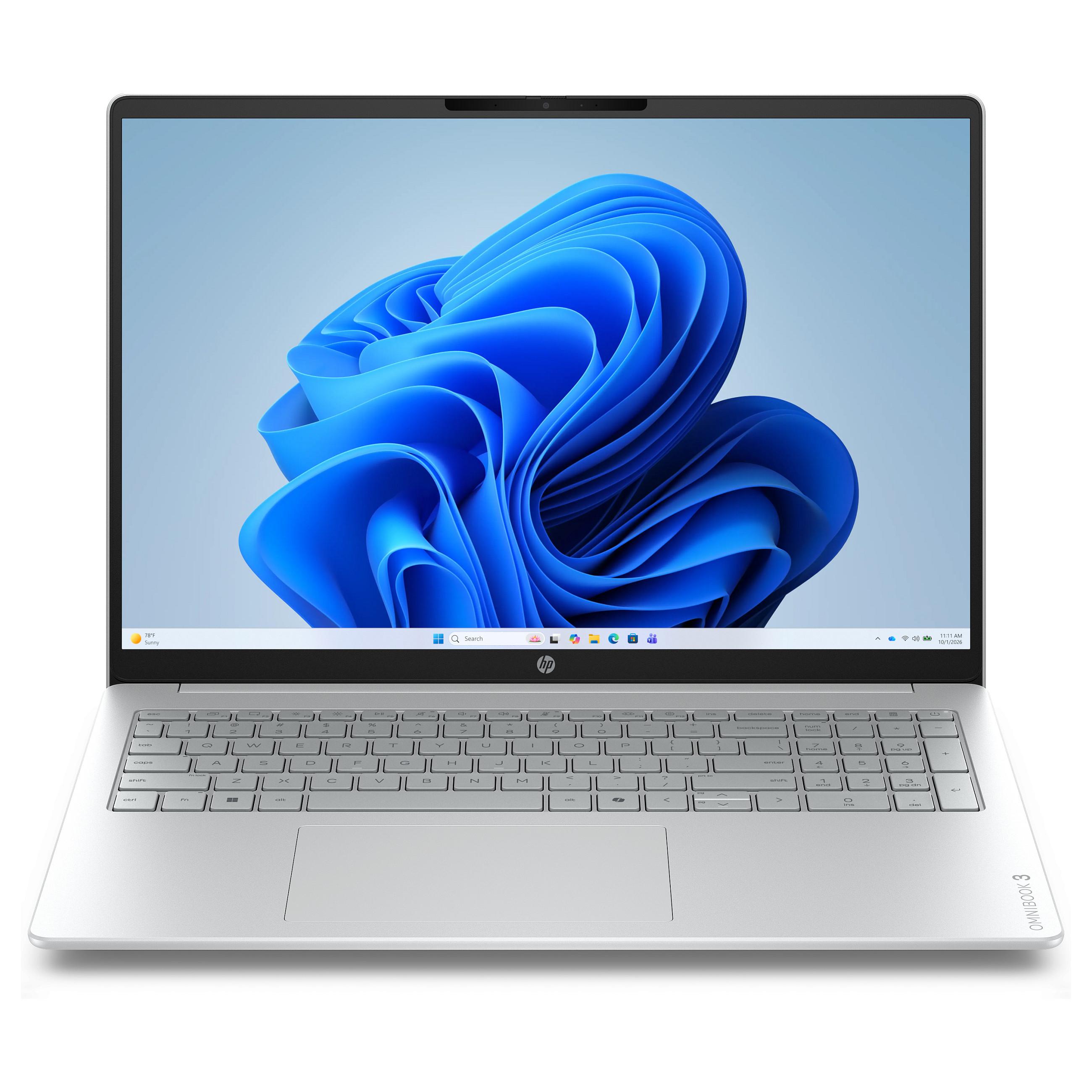 Bærbar computer HP OmniBook 3 16-by0044nfx R5-40 8 GB/512 GB SSD - Windows 11 Home, fransk AZERTY