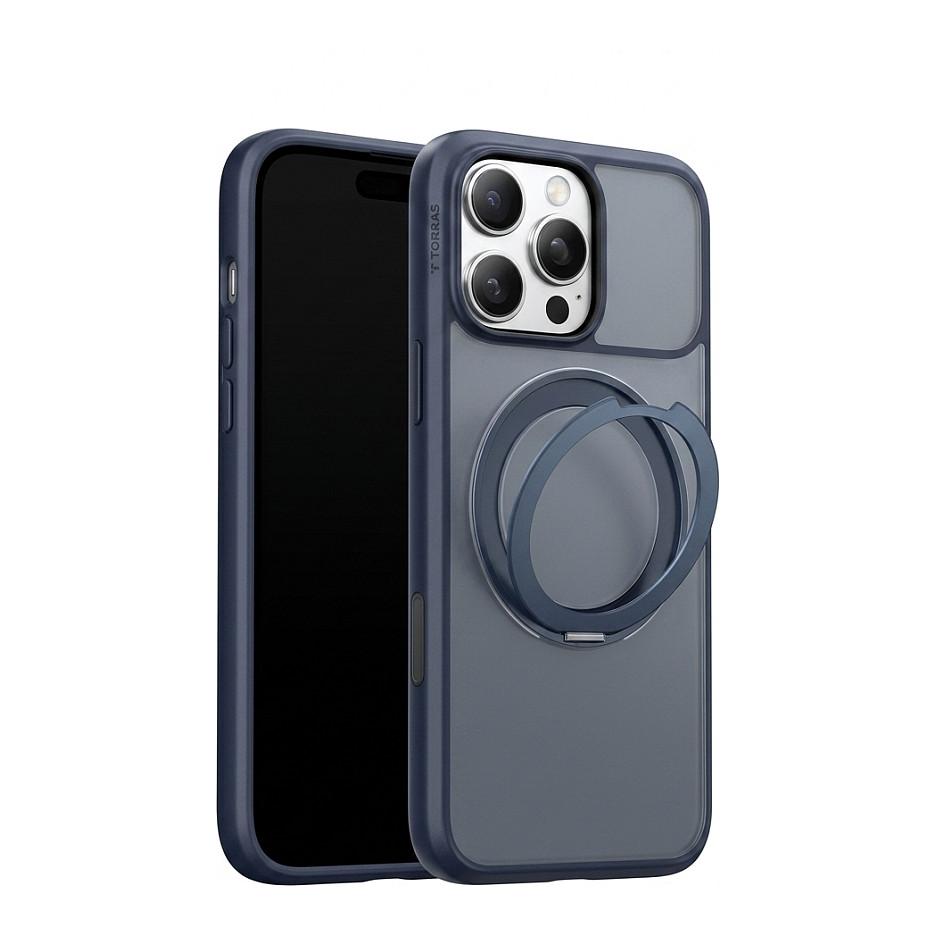 Torras Ostand Q3 Spin - midnight blue - iPhone 17 Pro
