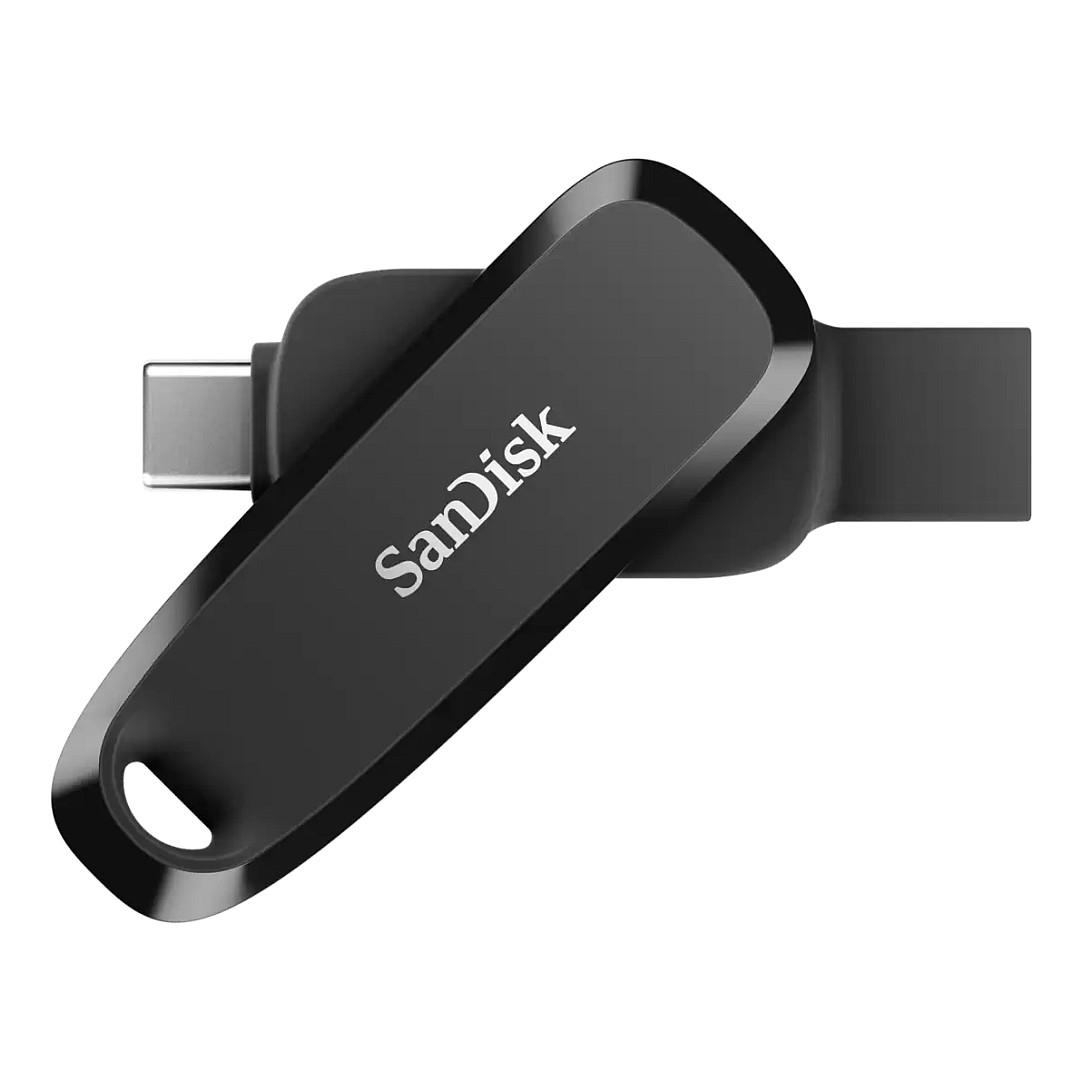SanDisk Phone - USB flashdrive - 128 GB - USB 3.2 Gen 1 / USB-C - sort