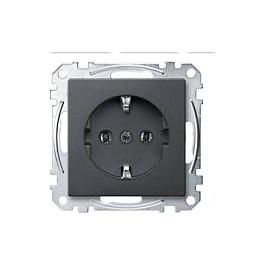 SCHUKO-stikkontakt Merten MEG2301-0414 System M - antracit