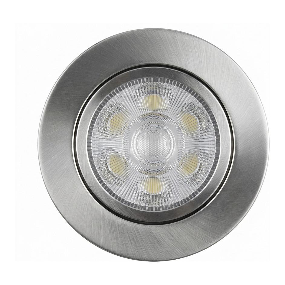 LED loftindbygningsspot Synergy 21 Helios - sølv, rund, drejelig, varmhvid
