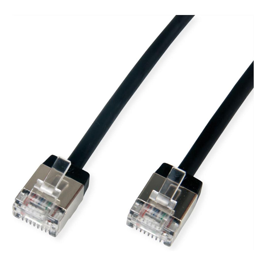 Patchkabel ROLINE Cat.6A U/FTP RJ-45 - sort, 2 m
