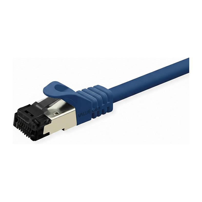 Patchkabel VALUE Cat.8 Class I S/FTP LSOH - blå, 2 m