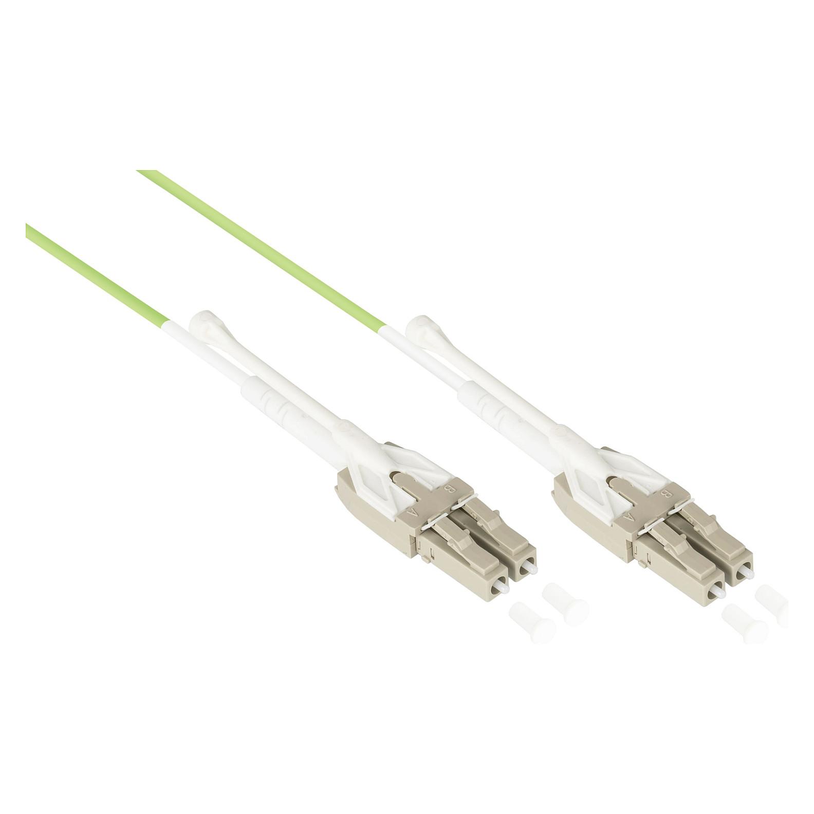Fiberoptisk duplex patchkabel econ connect LW-U8005LC5 LC/LC OM5 0,5 m