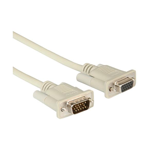 VGA-kabel ROLINE HD15 han/hun - 3 m