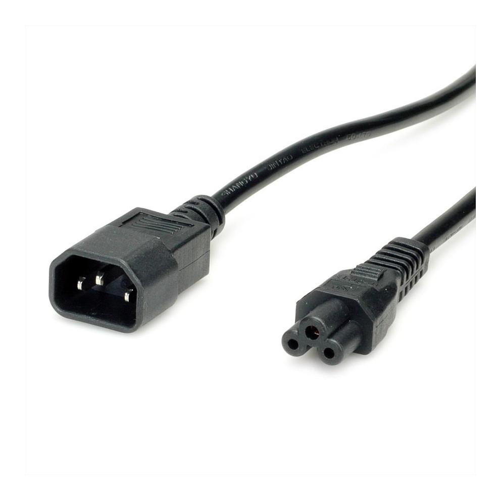 Strømkabel VALUE 19.99.1119 IEC C14 han - C5 hun - sort, 1,8 m