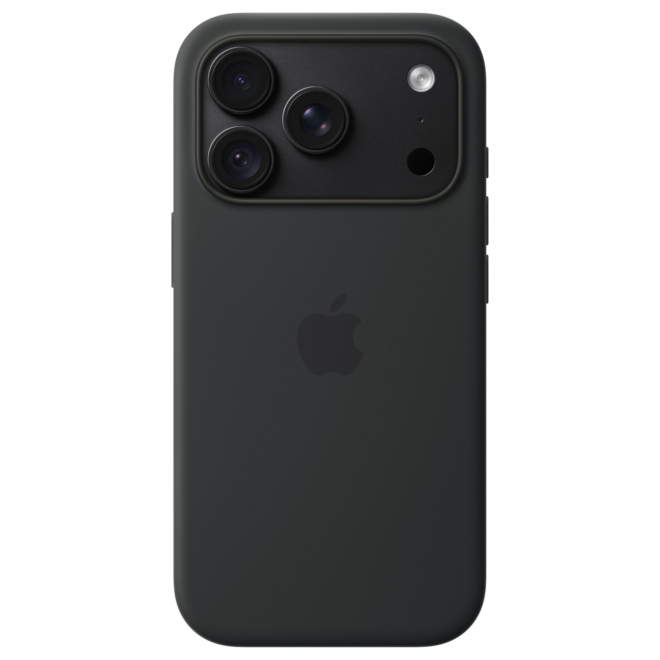 Apple silikonecover med MagSafe til iPhone 18 Pro - sort