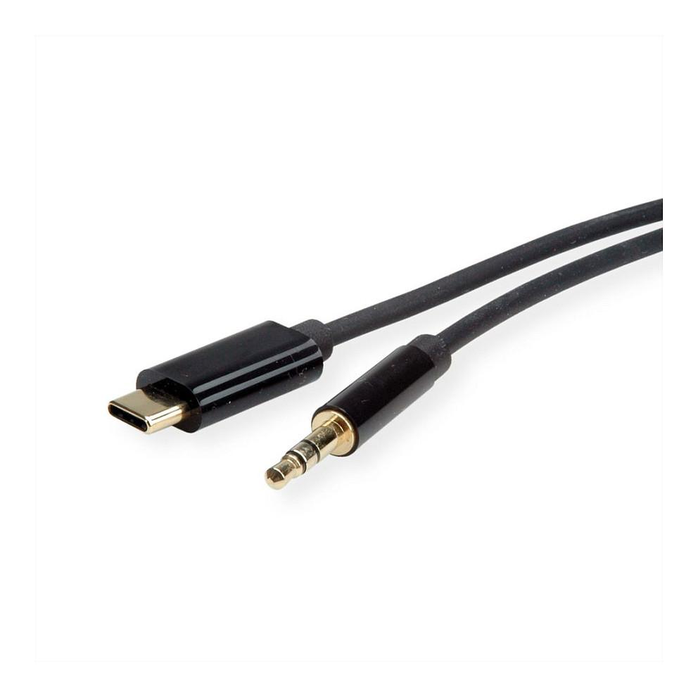 USB-C til 3,5 mm adapterkabel ROLINE 3 m - sort