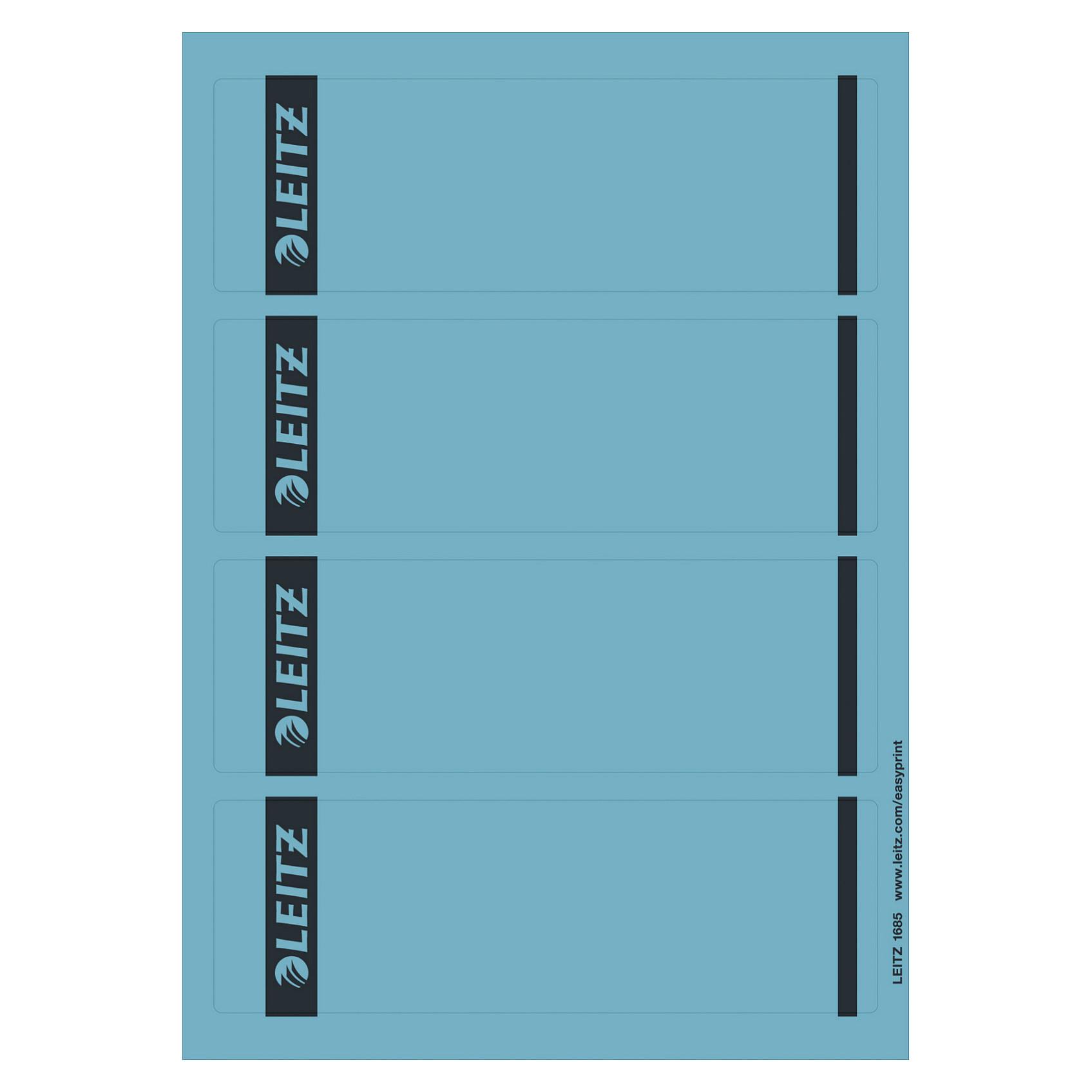 LEITZ 1685 Ordneretiketten für 8 cm Rückenbreite 61,5 x 192,0 mm