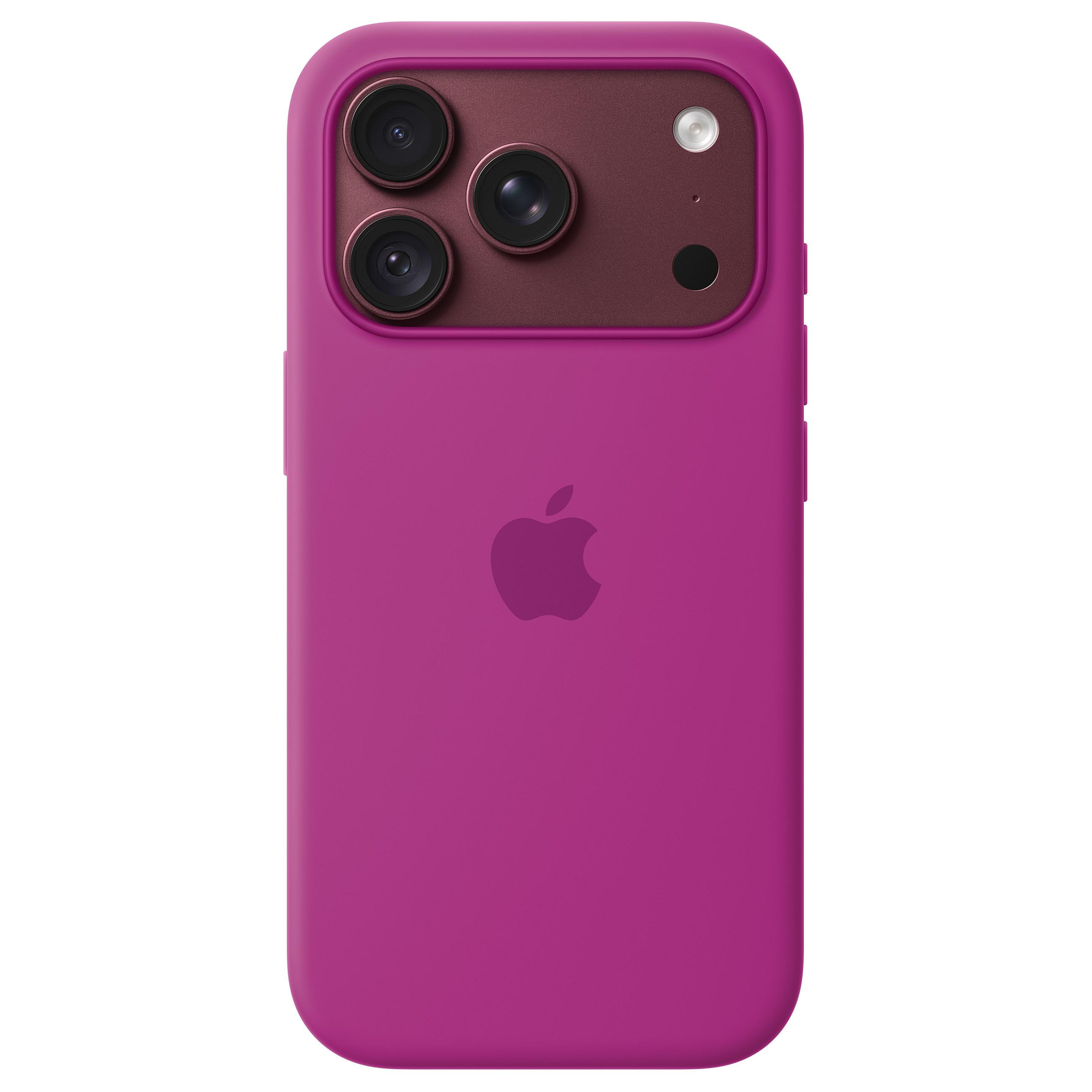 Apple Silikone-etui med MagSafe til iPhone 18 Pro – magenta