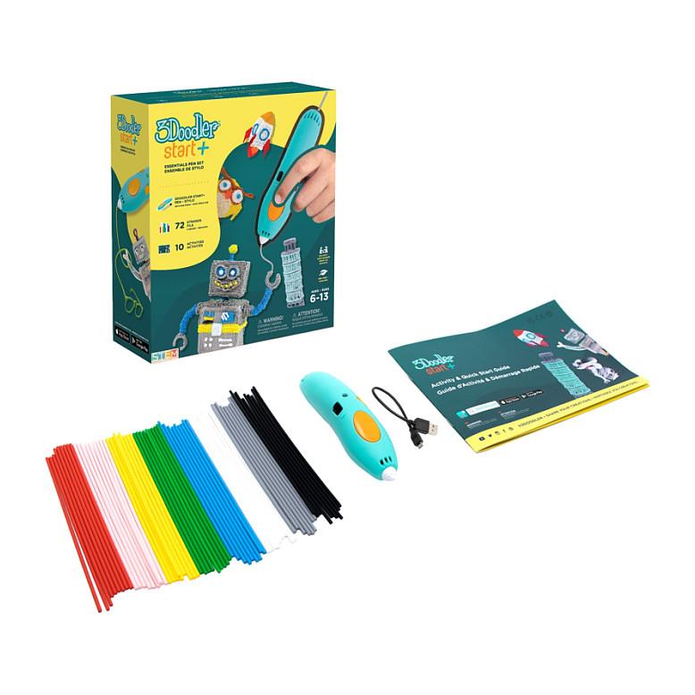 3Doodler Start Plus, Komposterbar plast, 0,77 mm, Fused Filament Fabrication (FFF), 2,5 mm, 65 °C, 0,5 min.