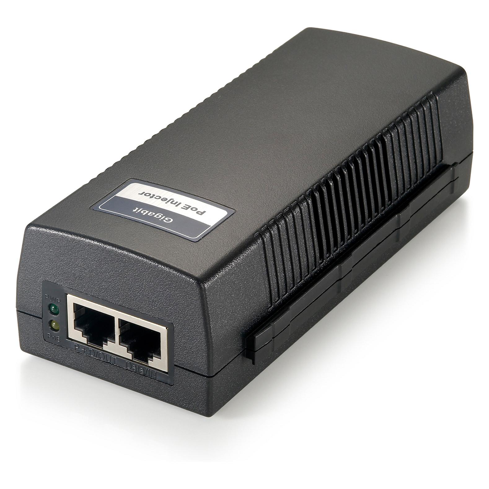 LevelOne POI-3004 PoE-injektor - Gigabit, 2x PSE, 30 W, sort