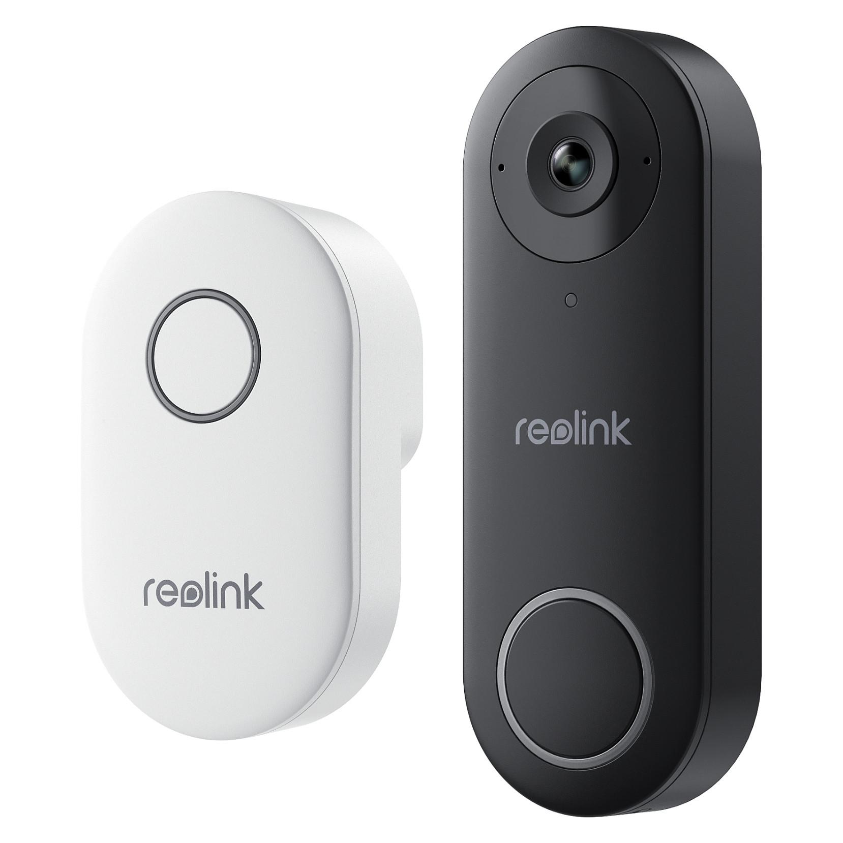 Reolink D340W WLAN Video-Türklingel mit Gong 5MP 2K+ (2560x1920), PoE, IP65-Wetterschutz, Nachtsicht, Personenerkennung