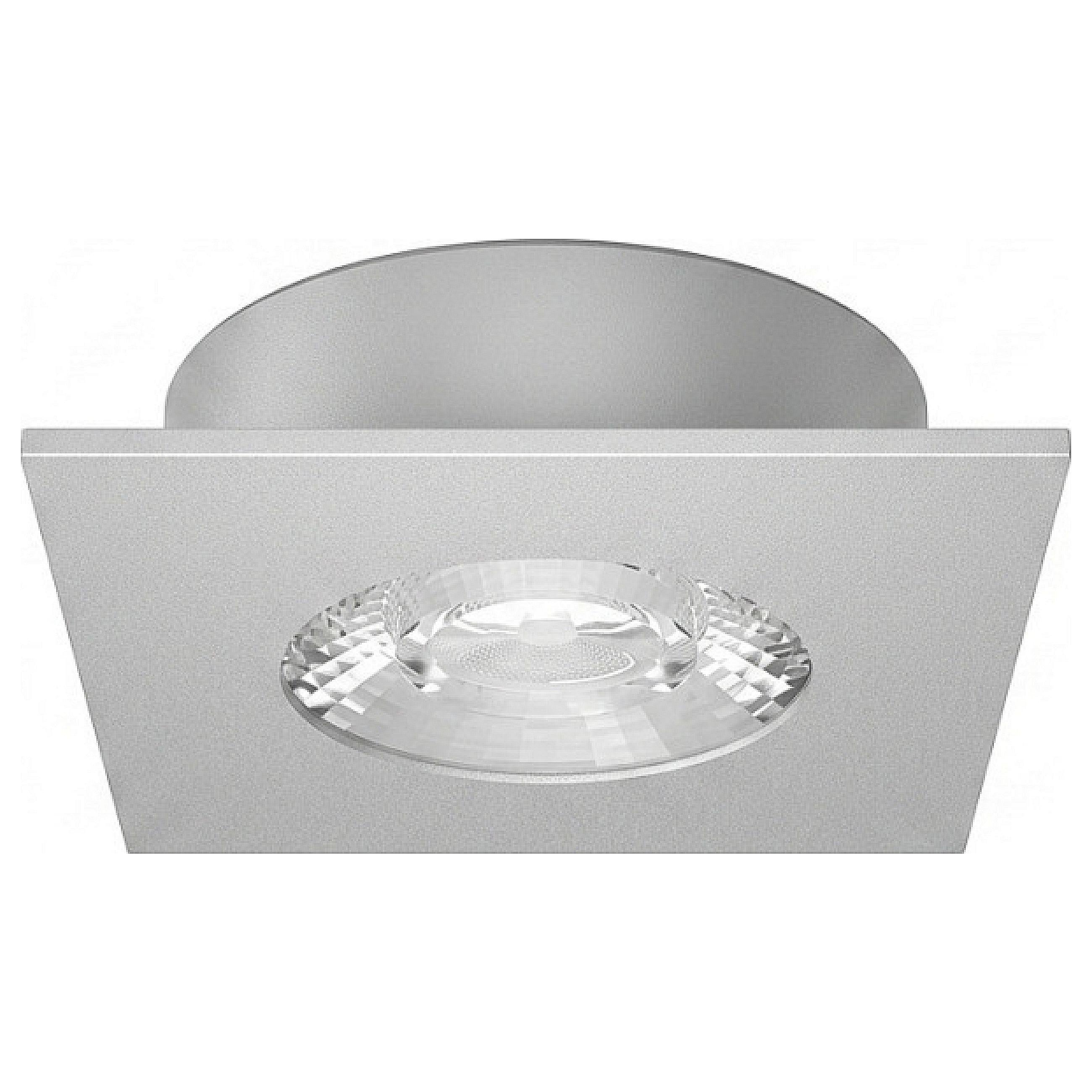 Synergy 21 LED Deckeneinbauspot Helios silber quadratisch warmweiß