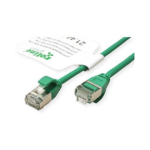 Patchkabel ROLINE GREEN Cat.6A U/FTP LSOH slim - grøn, 1,5 m