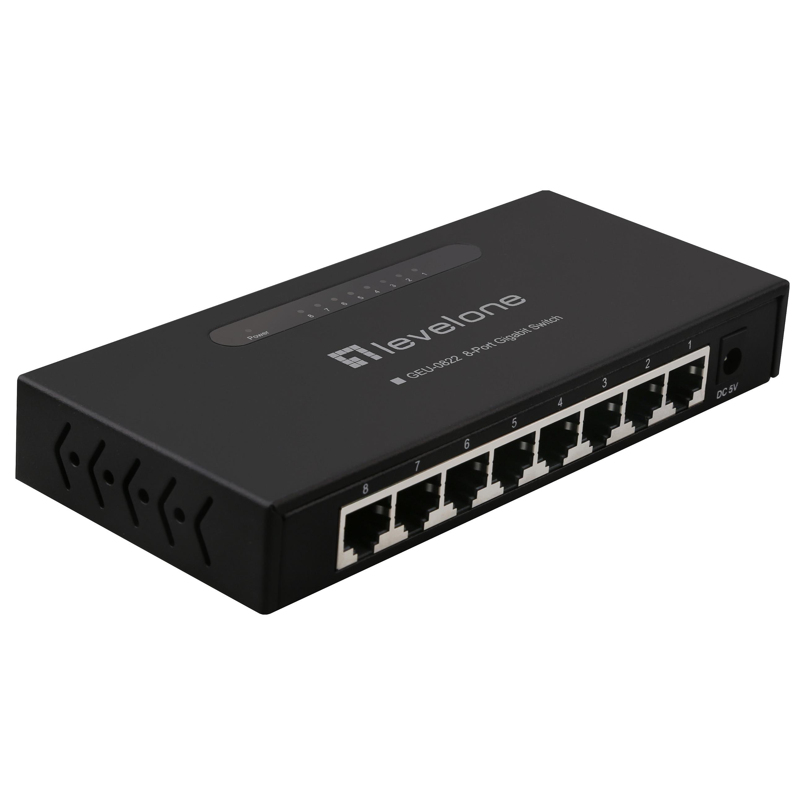 Gigabit-switch LevelOne GEU-0822 - 8 porte