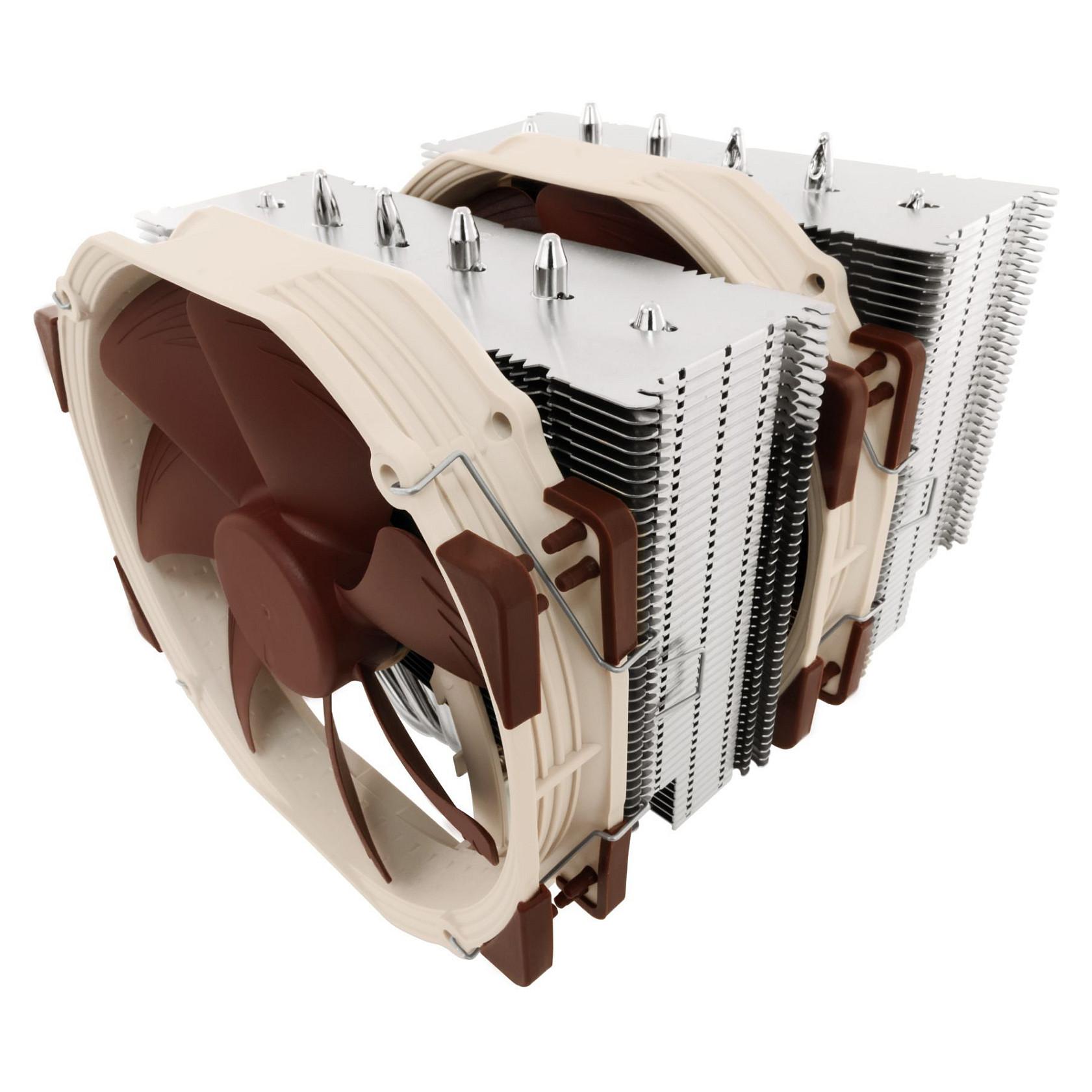 Noctua NH-D15 - Processor-køler - (for: LGA1156, AM2, AM2+, AM3, LGA1155, AM3+, LGA2011, FM1, FM2, LGA1150, FM2+, LGA1151, LGA2011-3 (Square ILM), AM4, LGA2066, LGA1200, AM5) - aluminum med kobberbasis - 140 mm
