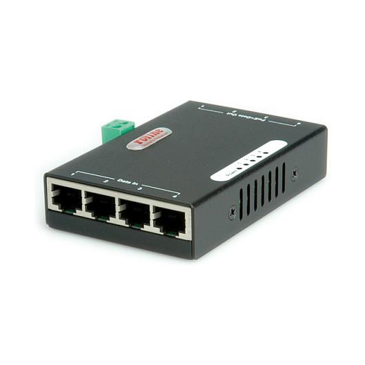 PoE-injektor ROLINE Gigabit Ethernet - 4 porte