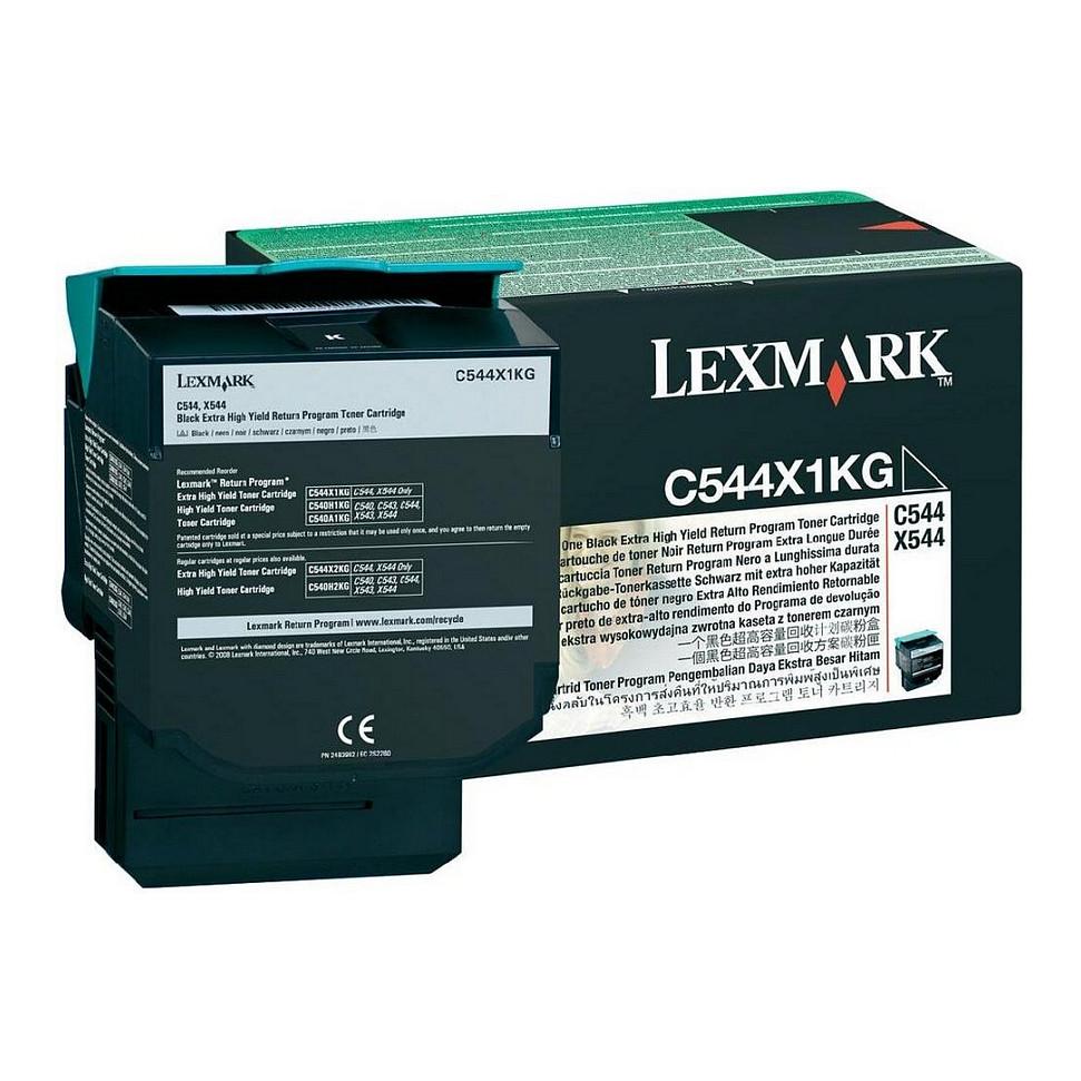 Tonerpatron Lexmark C544X1KG Return Program - sort