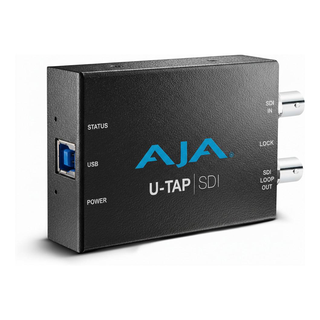 AJA U-TAP SDI, USB 3.2 Gen 1 (3.1 Gen 1), 1920 x 1080 pixel, Strøm, Status, 240p,360p,480p,525i,540p,576p,625i,720p,1080i,1080p, 48 kHz, 24 Kbit/s