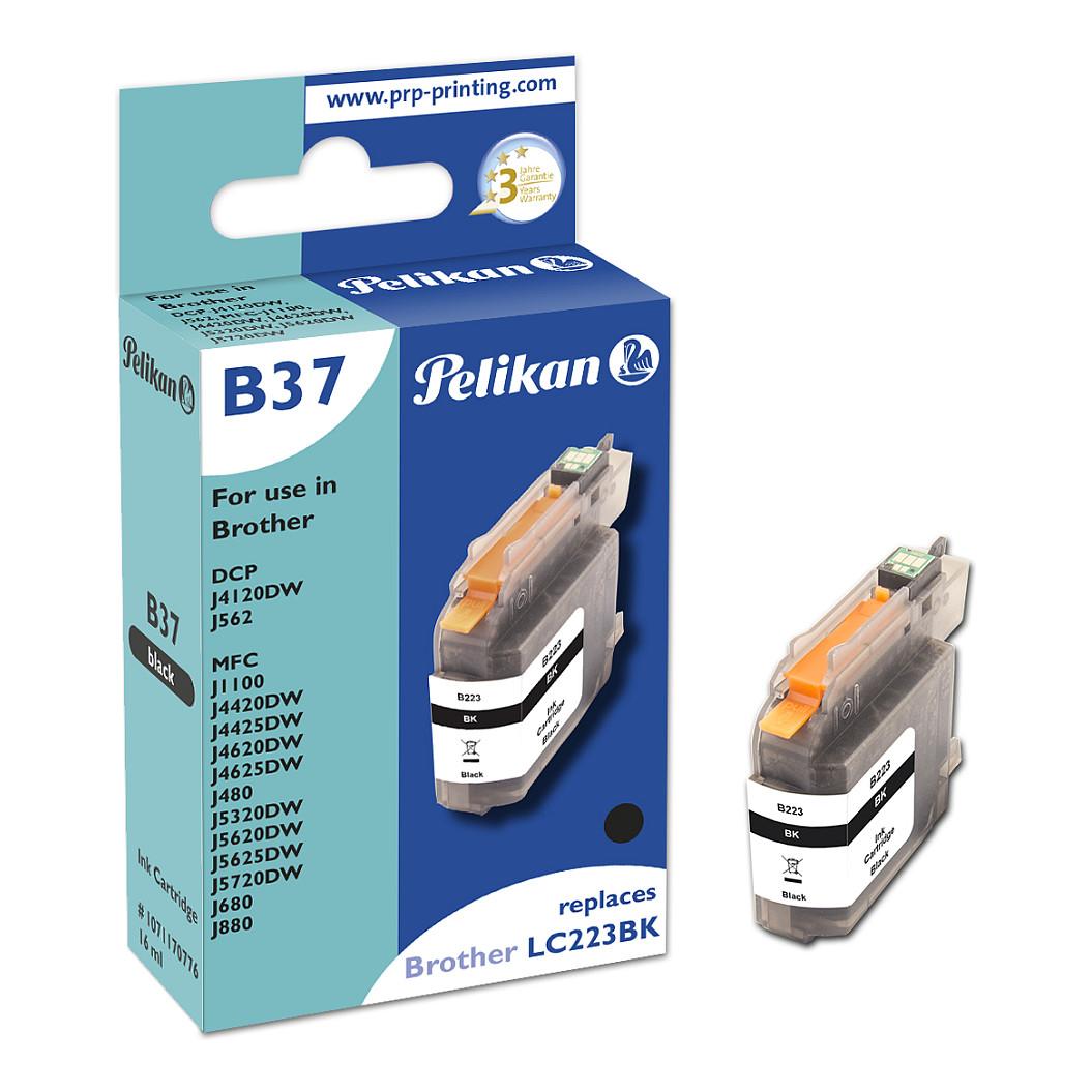 Blækpatron Pelikan B37 LC223BK kompatibel - sort