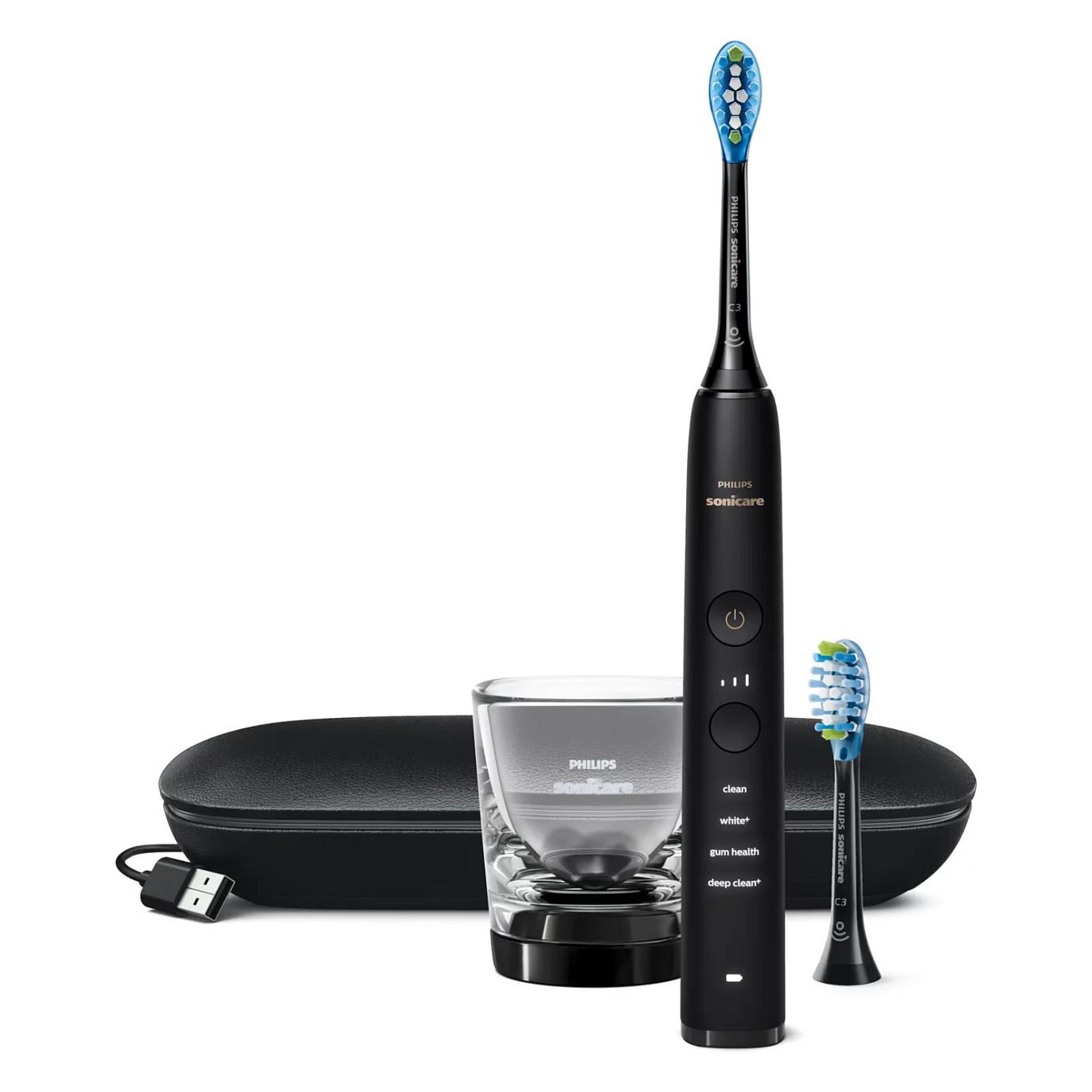 Philips Eltandbørste Sonicare DiamondClean 9000 HX9913 - tooth brush - black