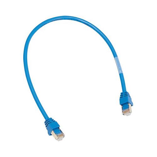 Patchkabel 4 kV Hager ZZ45WAN100 til WAN - 1 m, blå