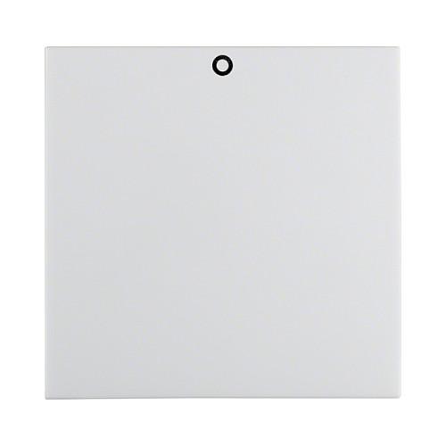 Vippe Berker 16228989 med tryk 0 - glas polarhvid