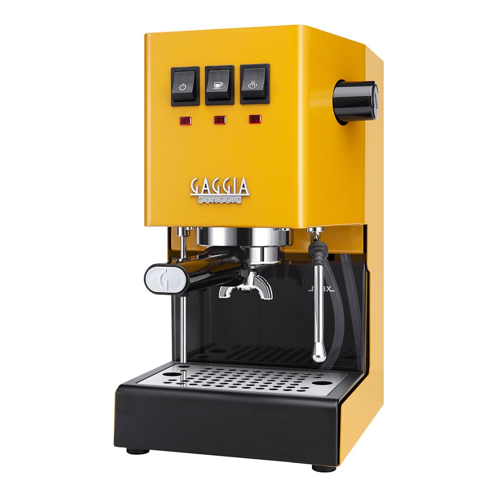 Gaggia Classic E24 Energy Vibes RI9481 - coffee machine with milk frother - 15 bar - sunshine yellow