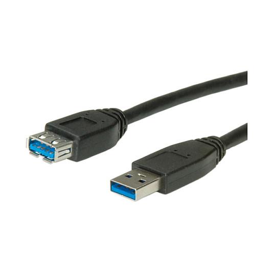 USB-kabel ROLINE USB 3.2 Gen 1 A han til A hun - 0,8 m