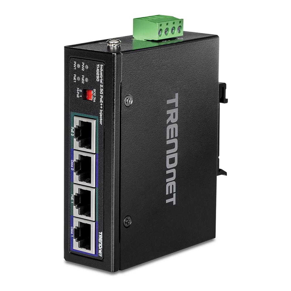 TRENDnet TI-IG290 - PoE injector - 2.5G industrial - 95 Watt - TAA Compliant
