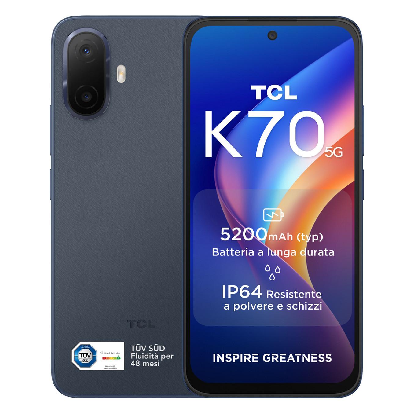 TCL K70 5G 4 GB RAM/128 GB - Stardust Blue smartphone