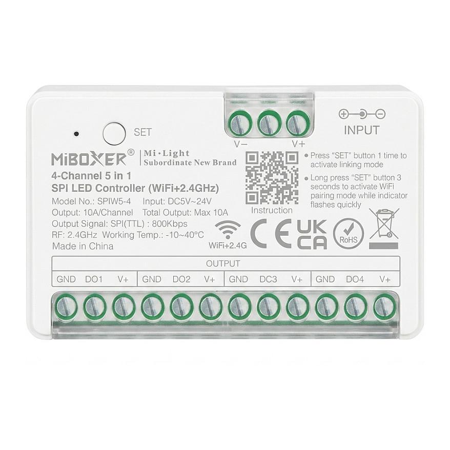 Pixel LED Controller SPI-Serie 5 in 1 SPI (2.4GHz+Wifi) 4 Kanäle *Milight/Miboxer*