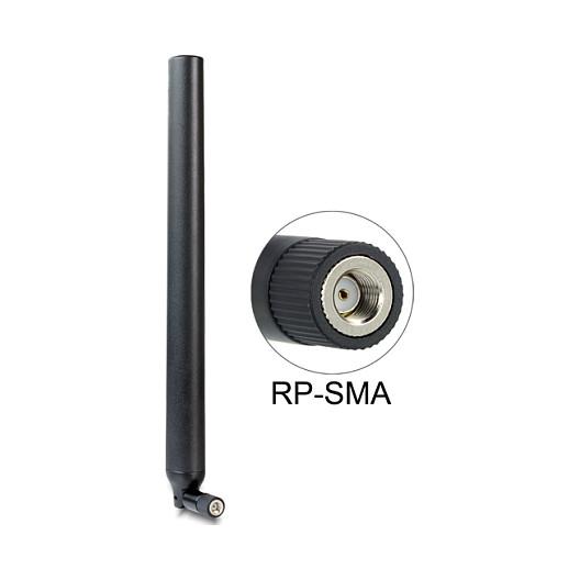 Delock RP-SMA WLAN Antenna - Antenne - Wi-Fi - 9 dBi, 5.5 dBi - omni-directional - sort - for P/N: 95254