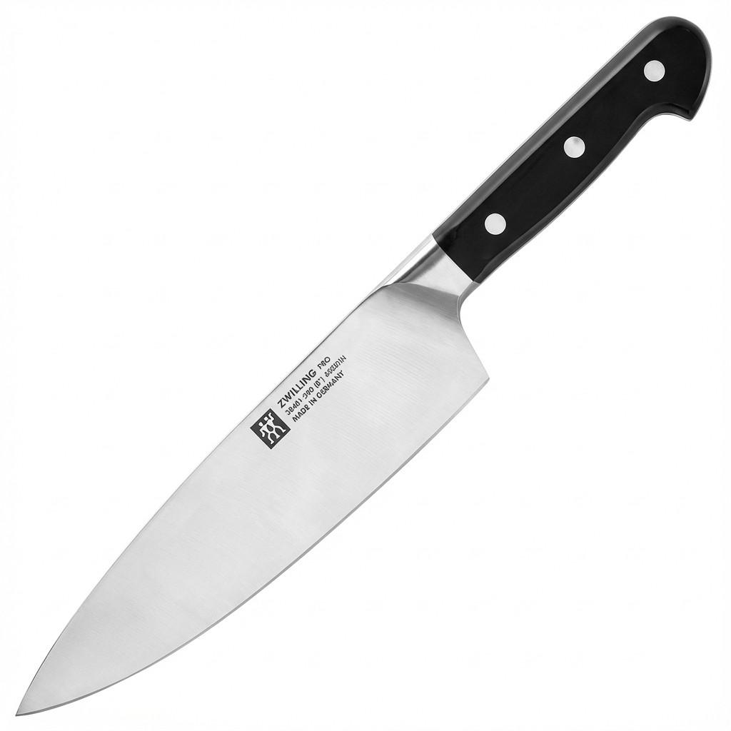 ZWILLING Pro kokkekniv 20 cm med ergonomisk sort plasthåndtag