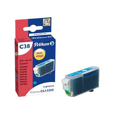 Blækpatron Pelikan C38 CLI-521C - cyan