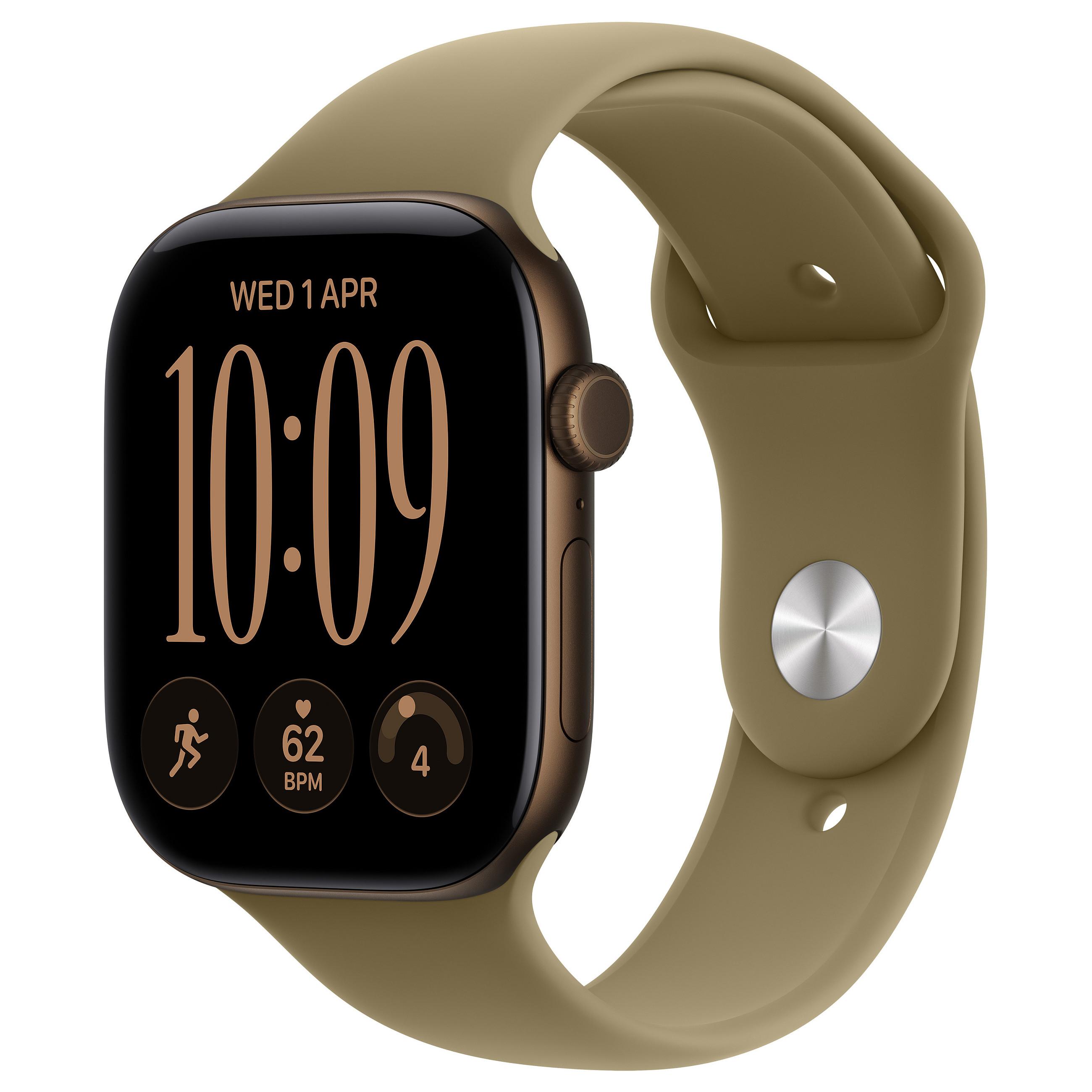 Apple Watch Series 12 OLED 42 mm Digital 374 x 446 pixel Berøringsskærm Bronze Wi-Fi GPS (satellit)