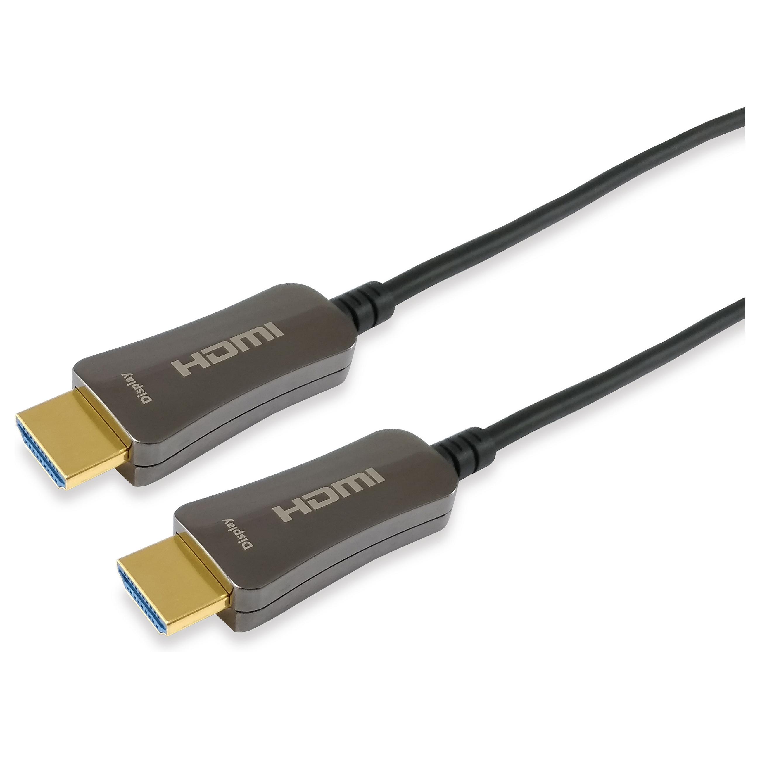 EQUIP HDMI 2.0 aktivt optisk kabel HDMI Type A han/han 70 m - sort