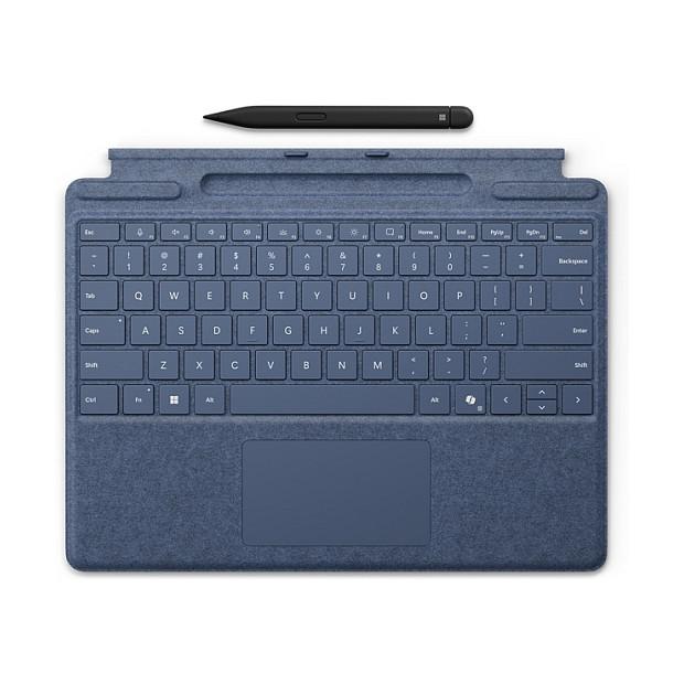 Tastatur Microsoft Surface Pro Keyboard med Slim Pen QWERTZ - Sapphire
