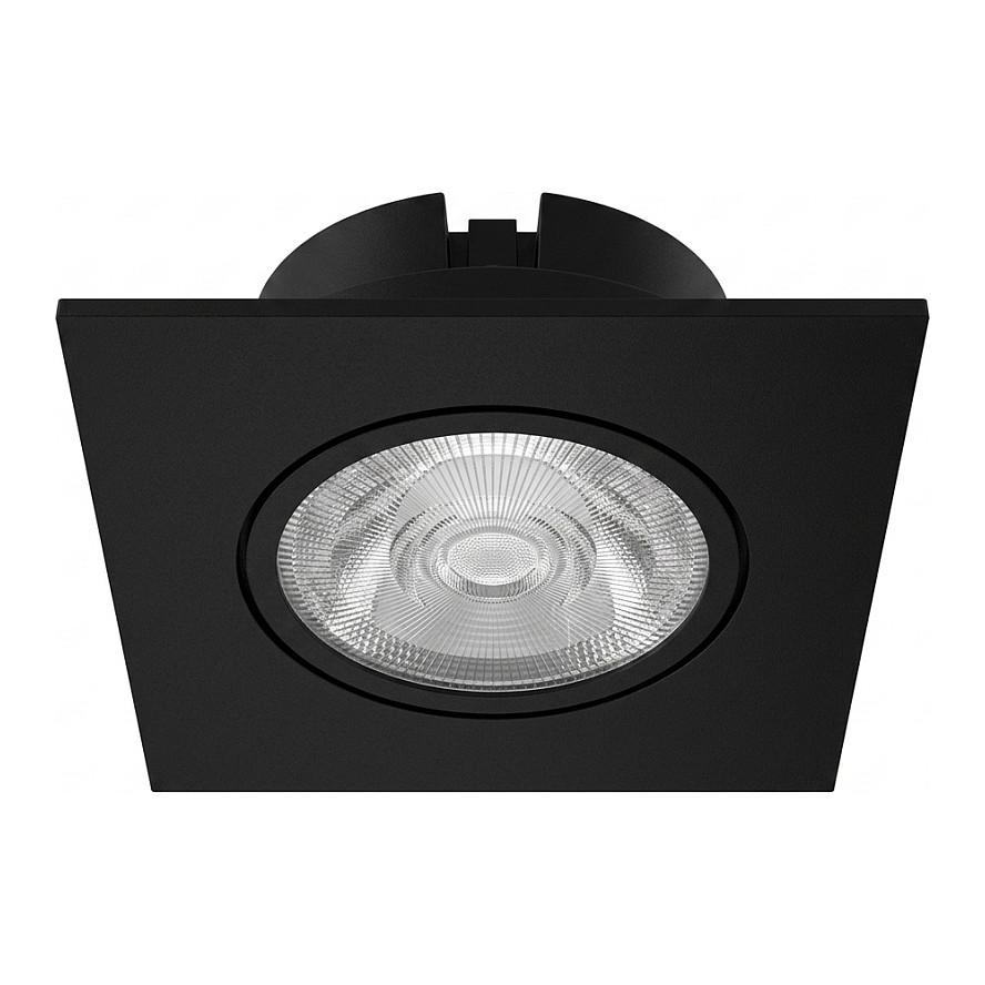 LED loftindbygningsspot Synergy 21 Helios - sort, firkantet og drejelig, neutralhvid